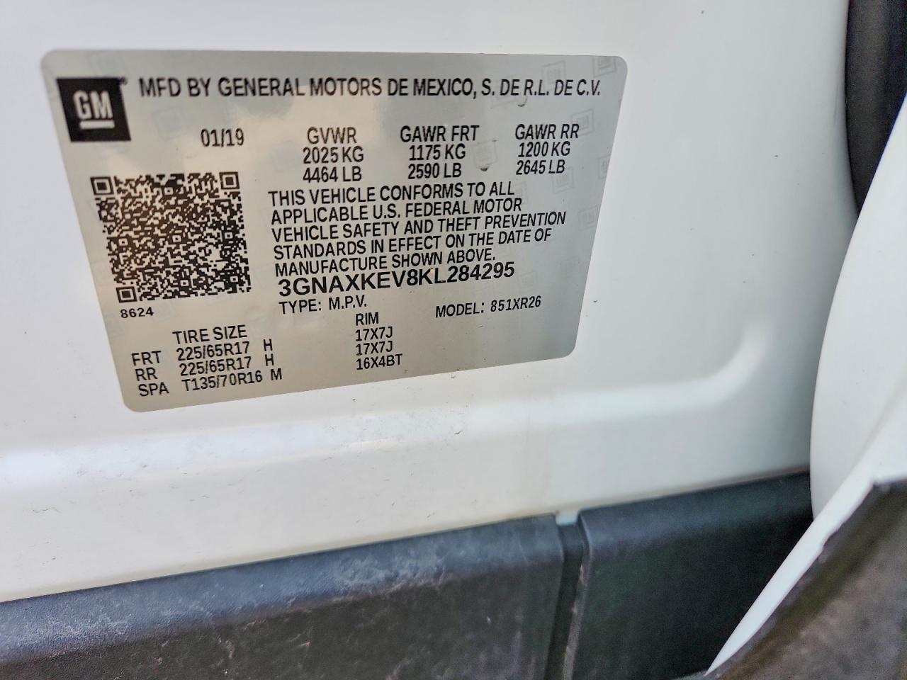 2019 Chevrolet Equinox lt