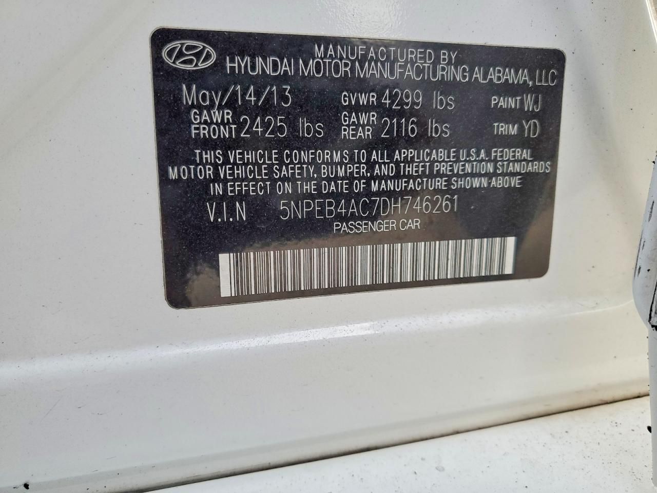 2013 Hyundai Sonata gls