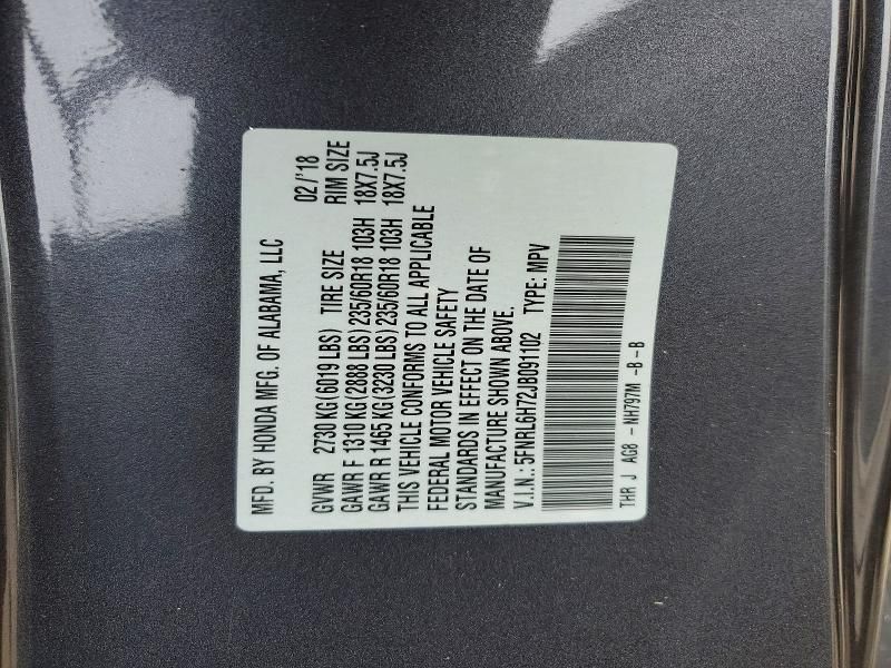 2018 Honda Odyssey exl