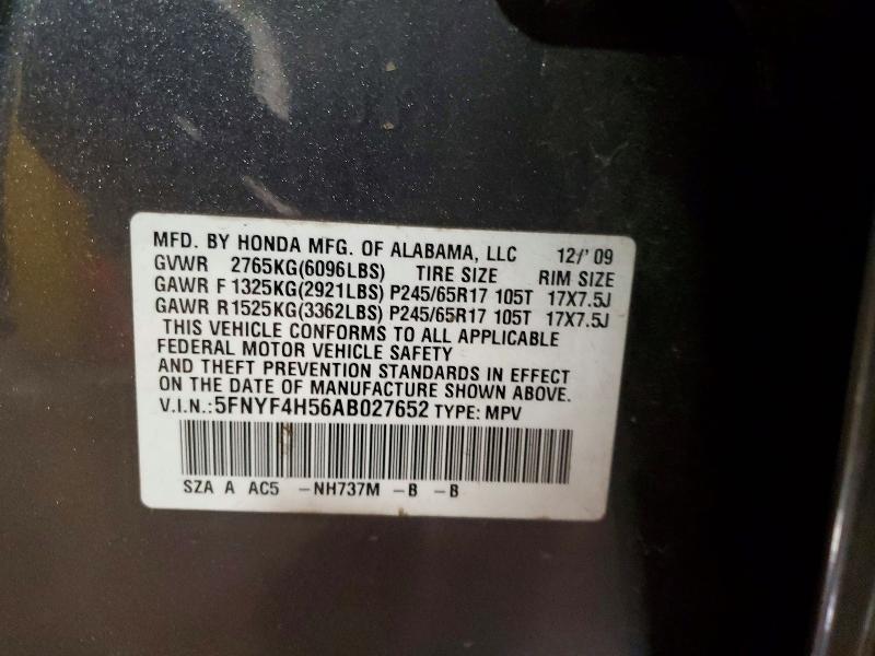 2010 Honda Pilot exl