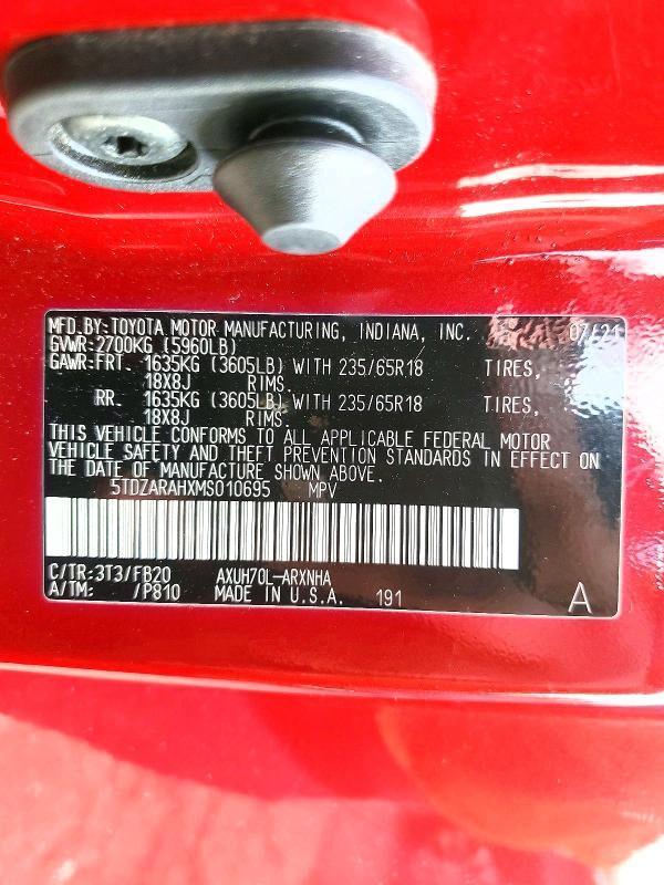 2021 Toyota Highlander Hybrid le