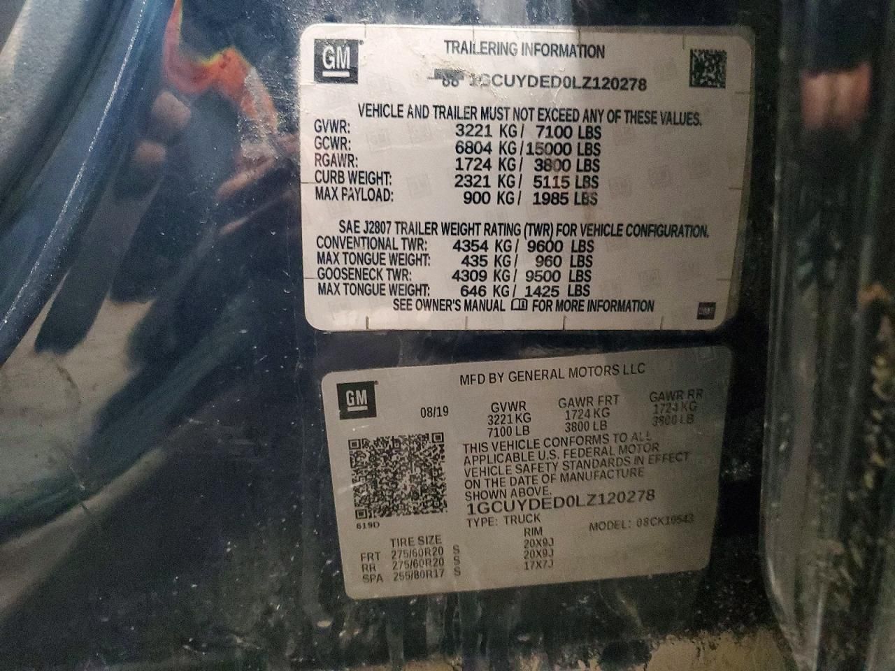 2020 Chevrolet Silverado K1500 lt