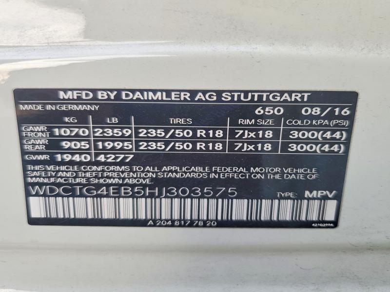 2017 Mercedes-Benz Gla 250