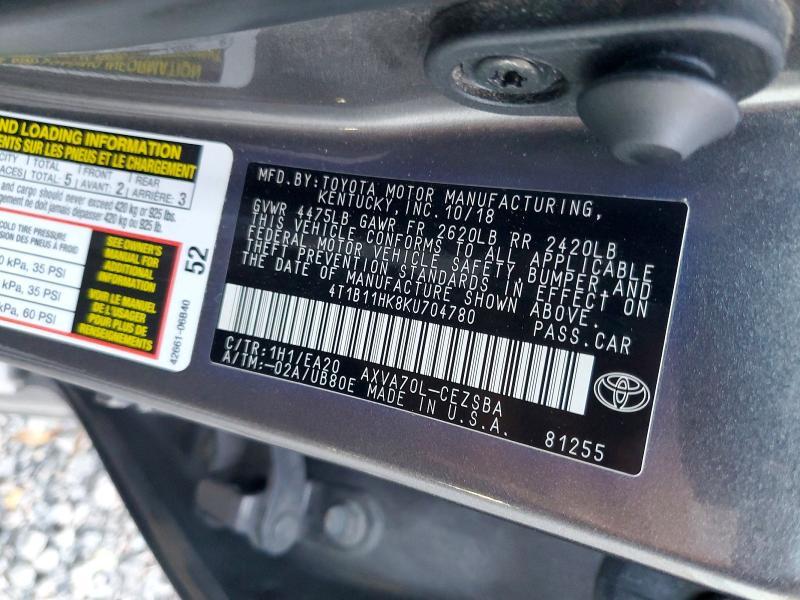 2019 Toyota Camry l
