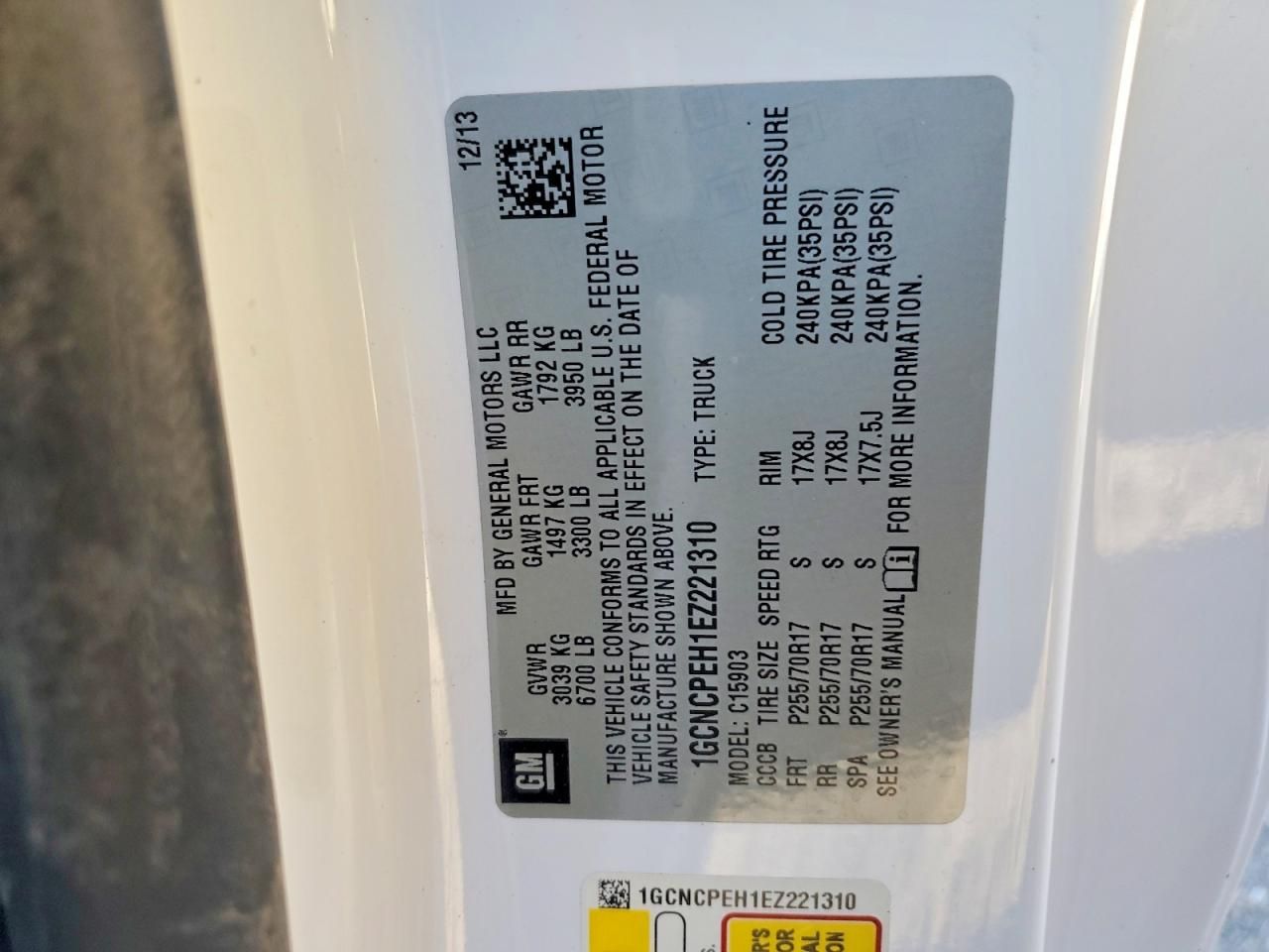 2014 Chevrolet Silverado C1500