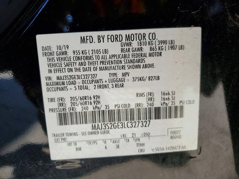 2020 Ford Ecosport se