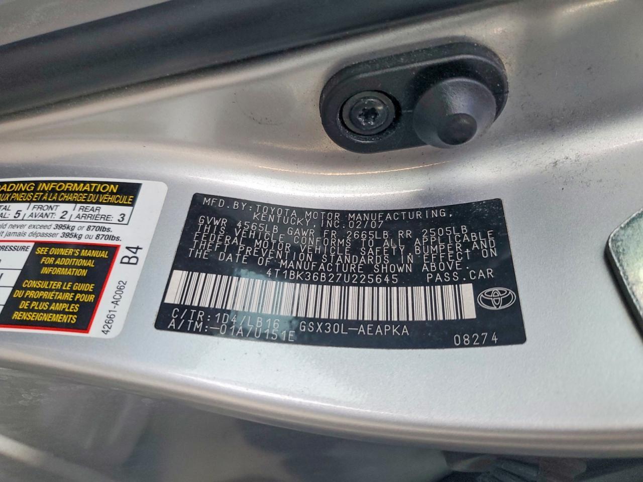 2007 Toyota Avalon xl