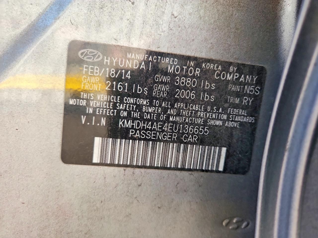 2014 Hyundai Elantra se