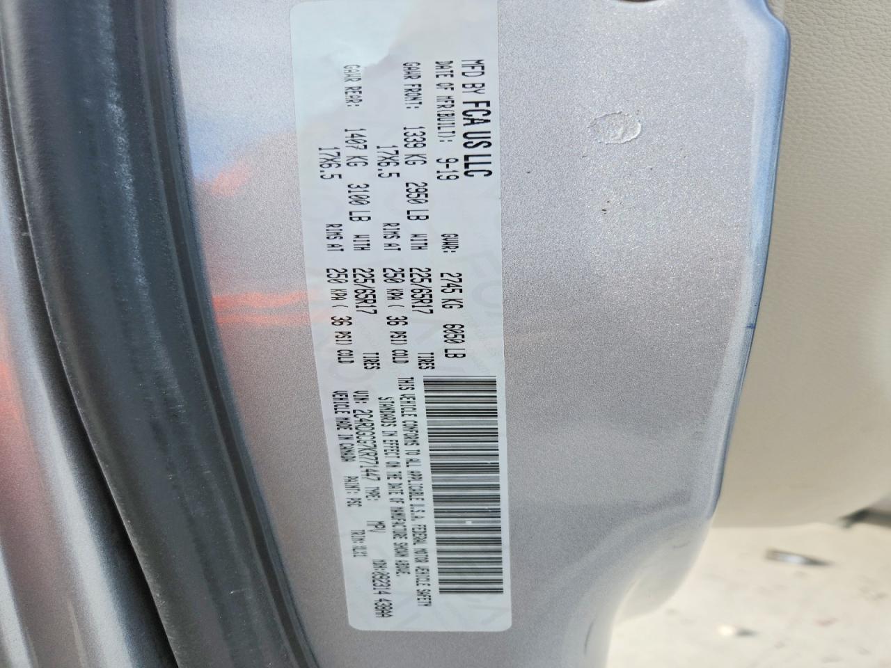 2019 Dodge Grand Caravan sxt
