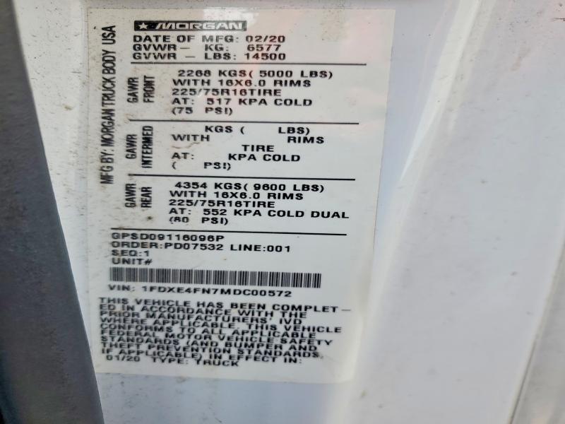 2021 Ford E450 BOX Truck