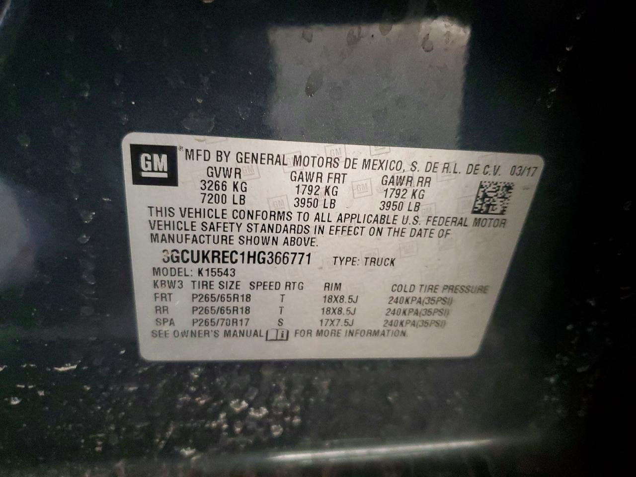 2017 Chevrolet Silverado K1500 lt