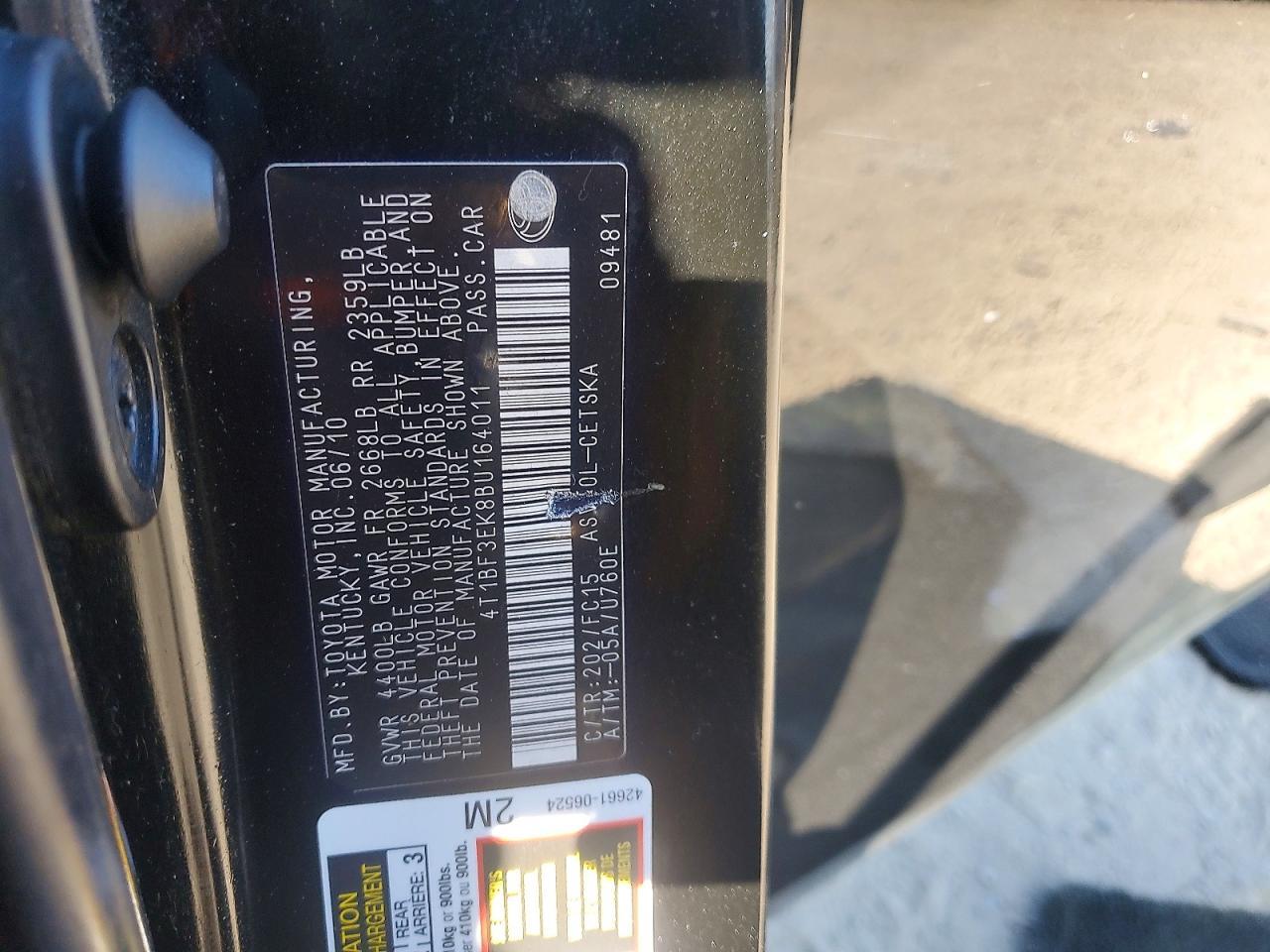 2011 Toyota Camry Base