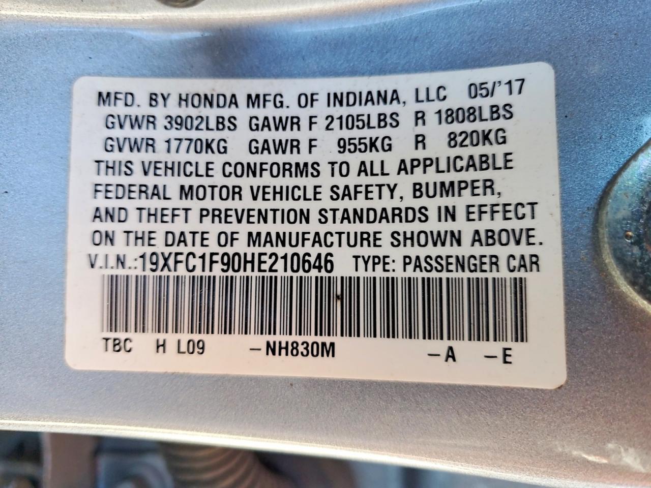 2017 Honda Civic Touring