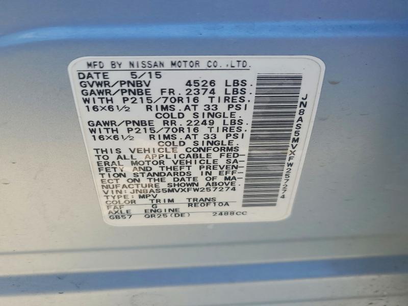 2015 Nissan Rogue Select s