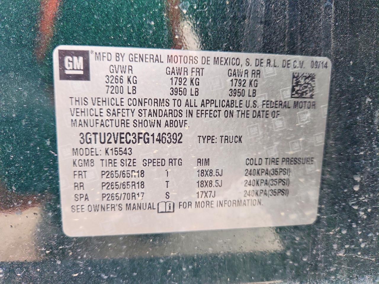 2015 GMC Sierra K1500 SLT
