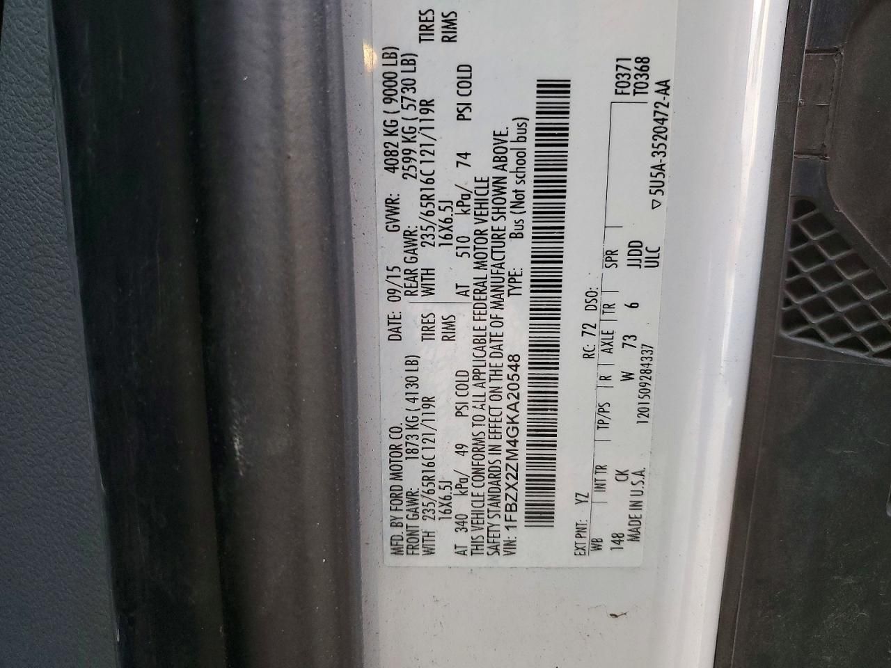 2016 Ford Transit T-350