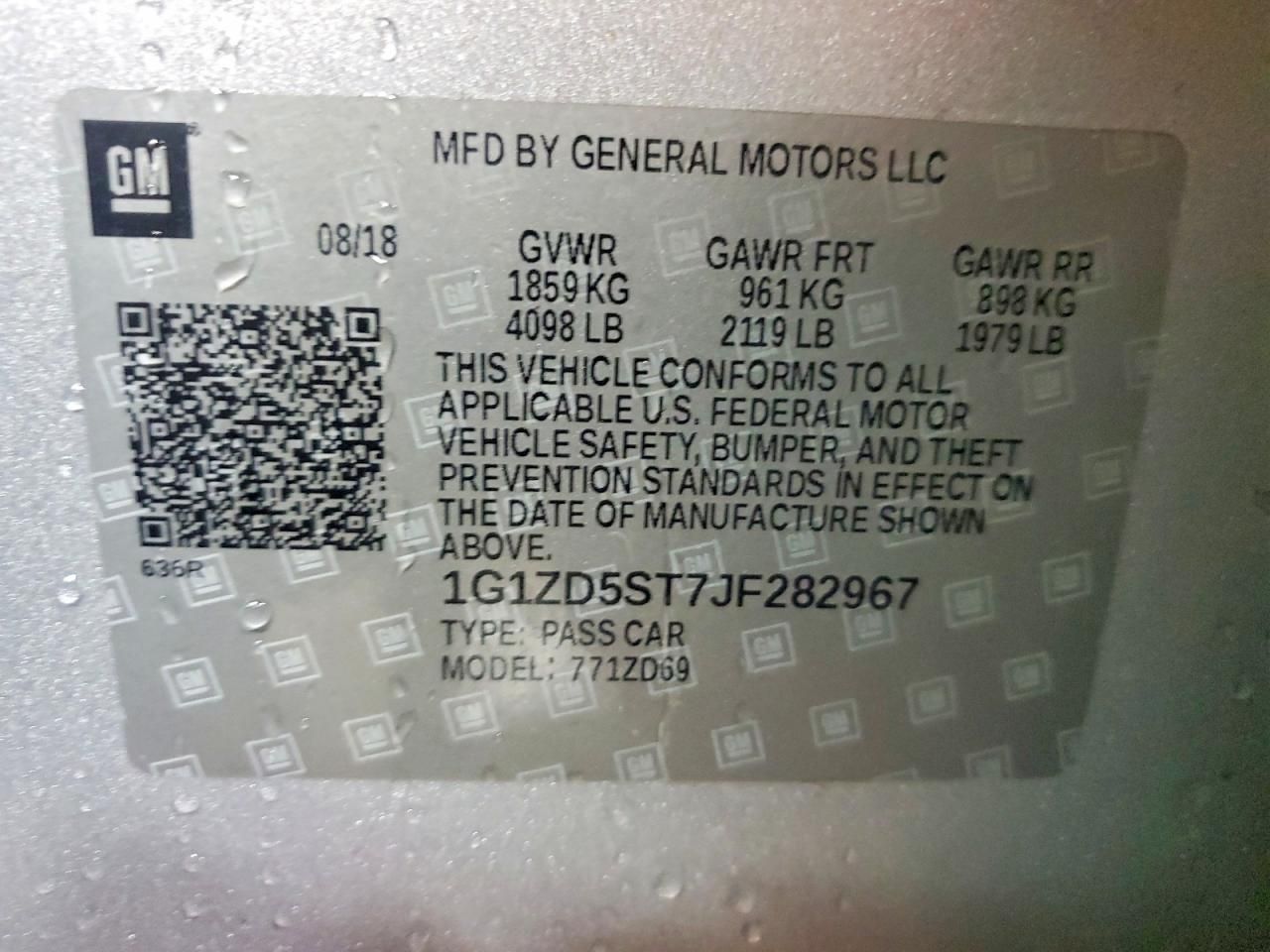 2018 Chevrolet Malibu lt