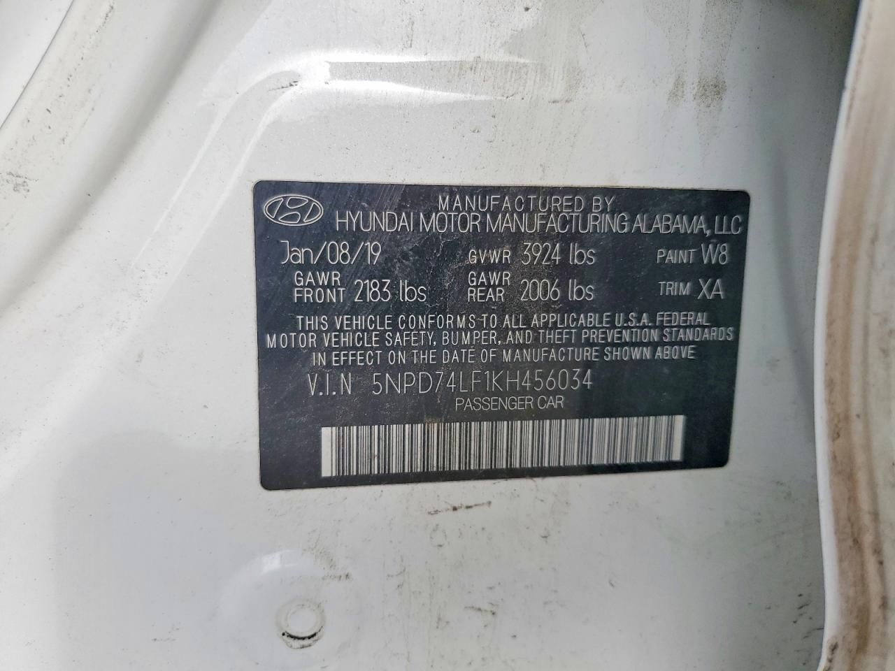 2019 Hyundai Elantra se