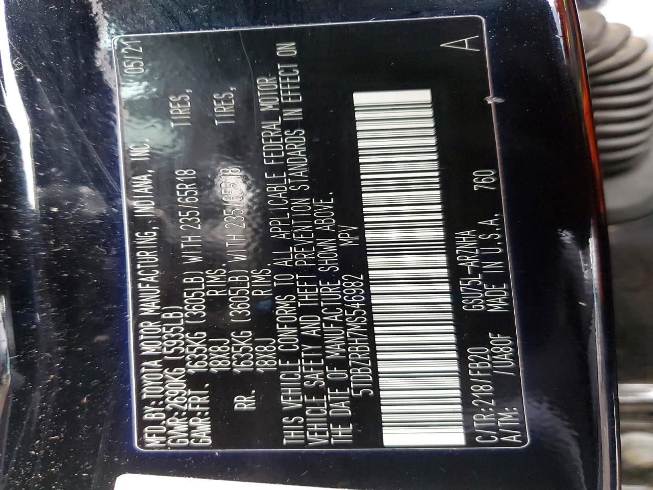 2021 Toyota Highlander l