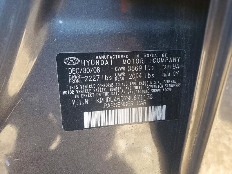 2009 Hyundai Elantra gls