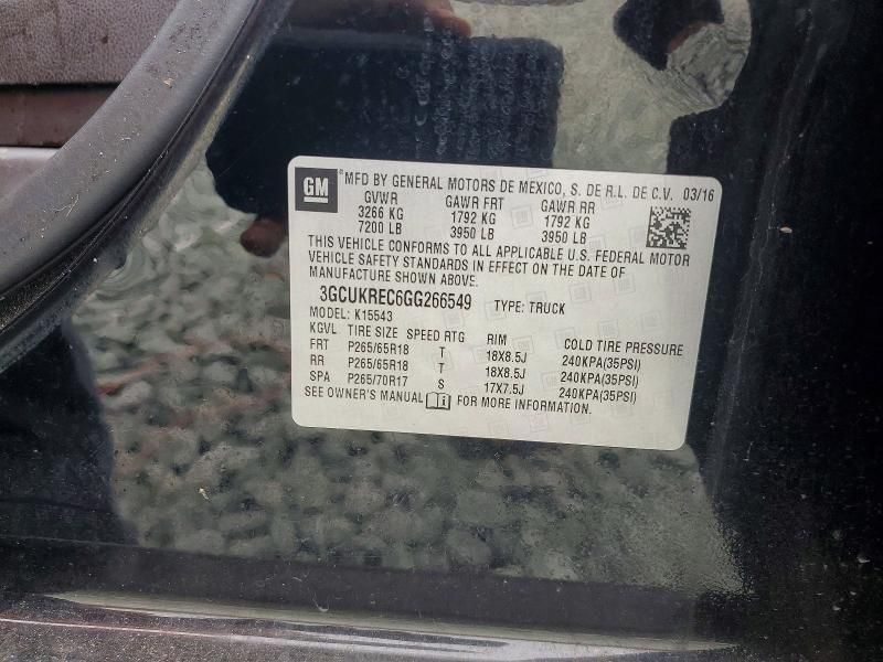 2016 Chevrolet Silverado K1500 lt