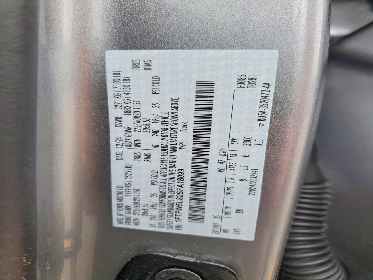 2025 Ford F150 Lariat