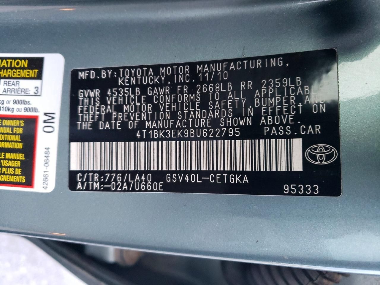 2011 Toyota Camry se