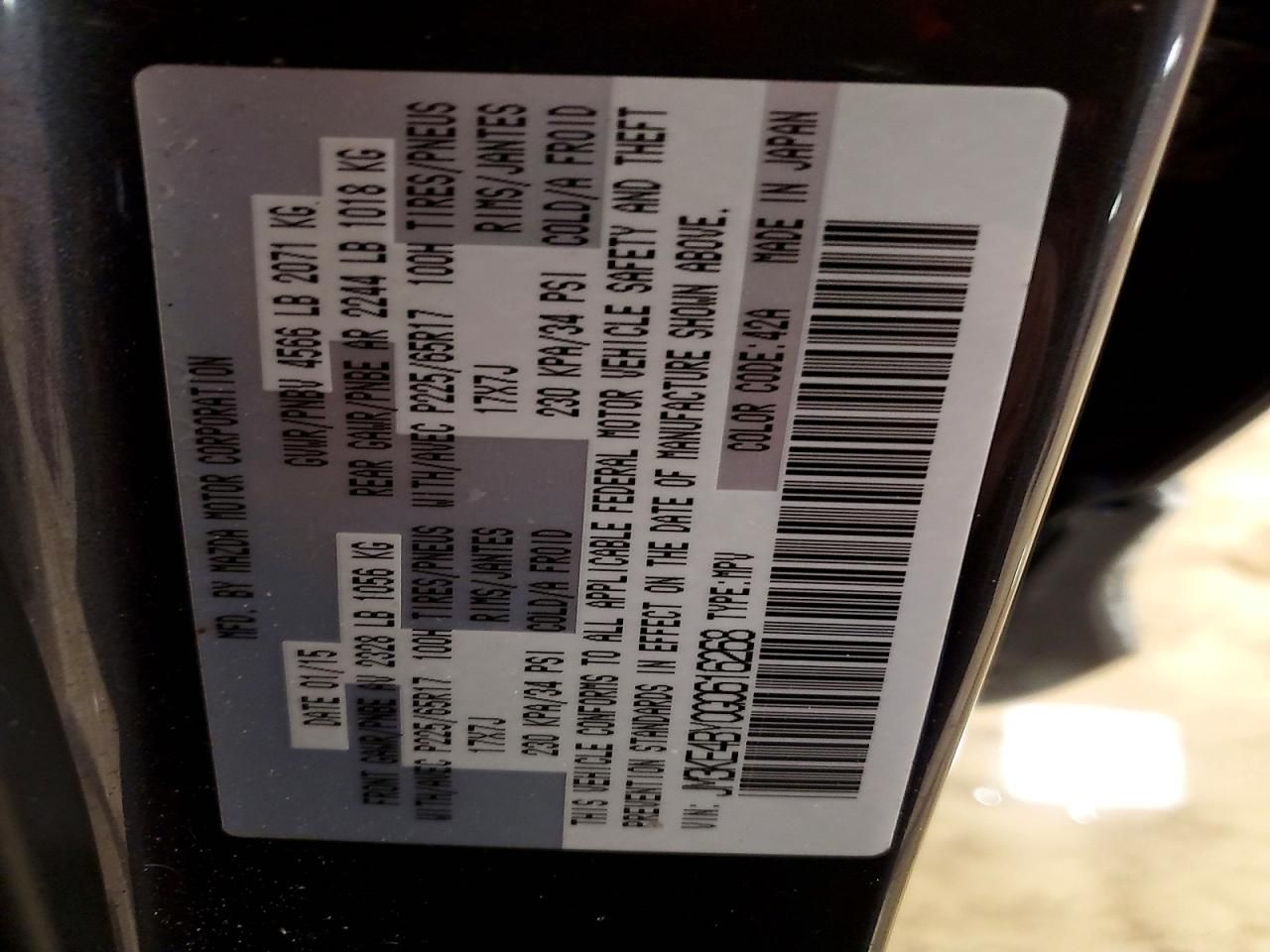 2016 Mazda Cx-5 Sport