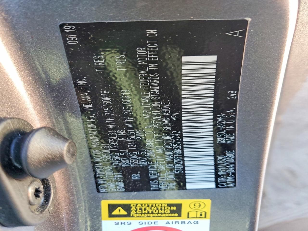 2019 Toyota Highlander se