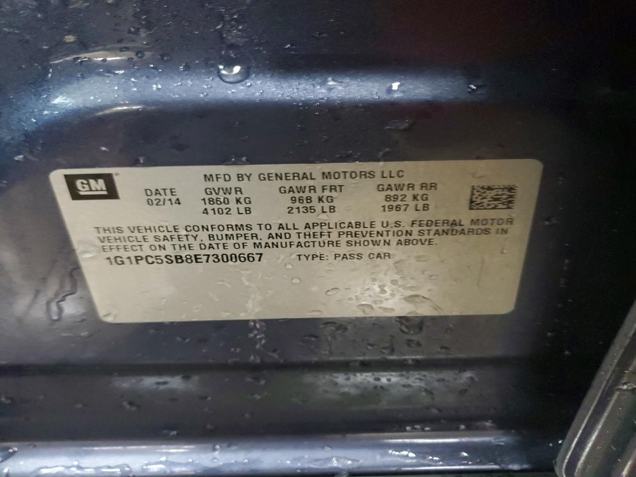 2014 Chevrolet Cruze lt