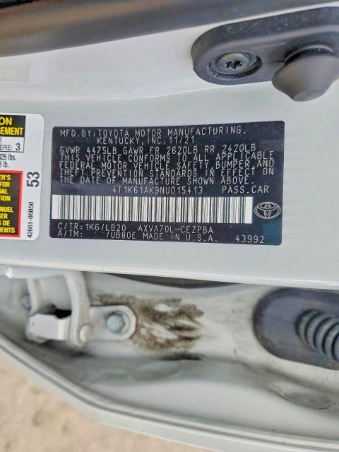 2022 Toyota Camry xse