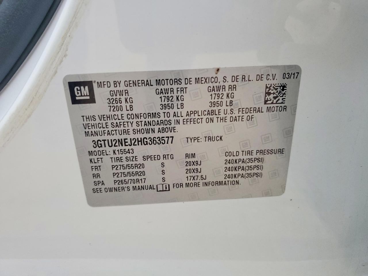 2017 GMC Sierra K1500 SLT