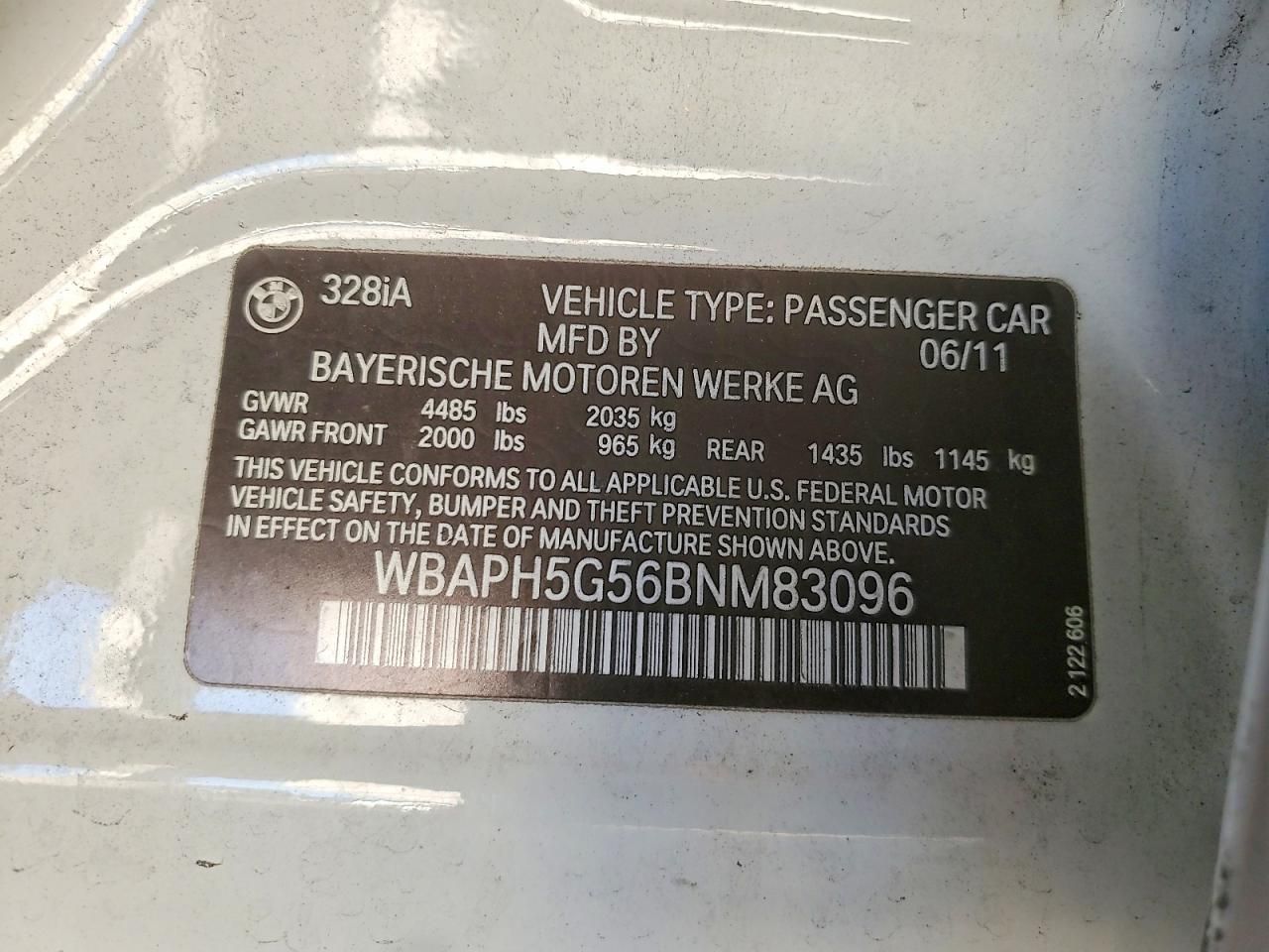 2011 BMW 328 i Sulev