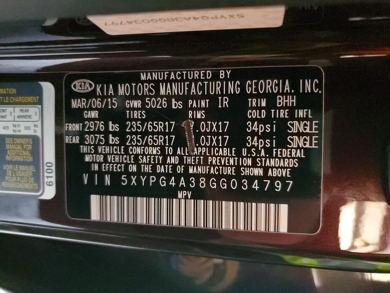 2016 KIA Sorento lx