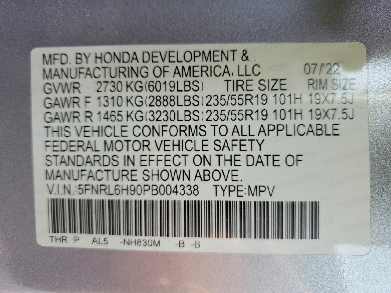 2023 Honda Odyssey Elite
