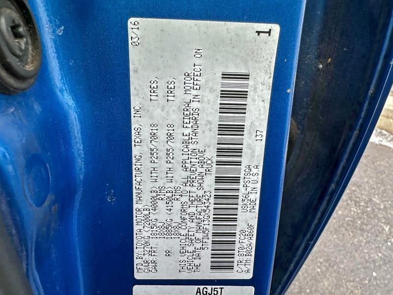 2016 Toyota Tundra Crewmax SR5