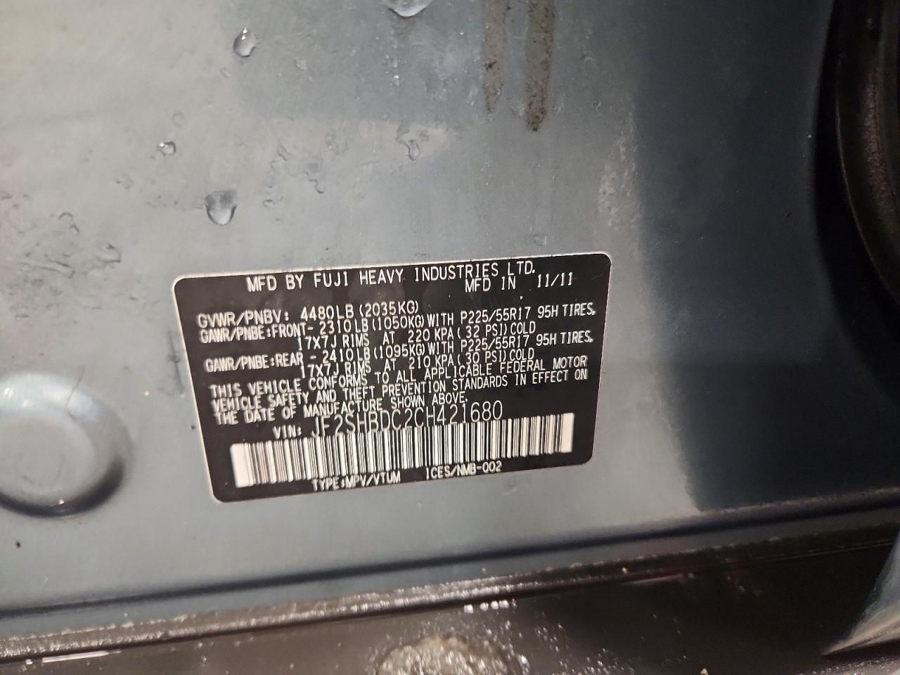 2012 Subaru Forester 2.5x Premium