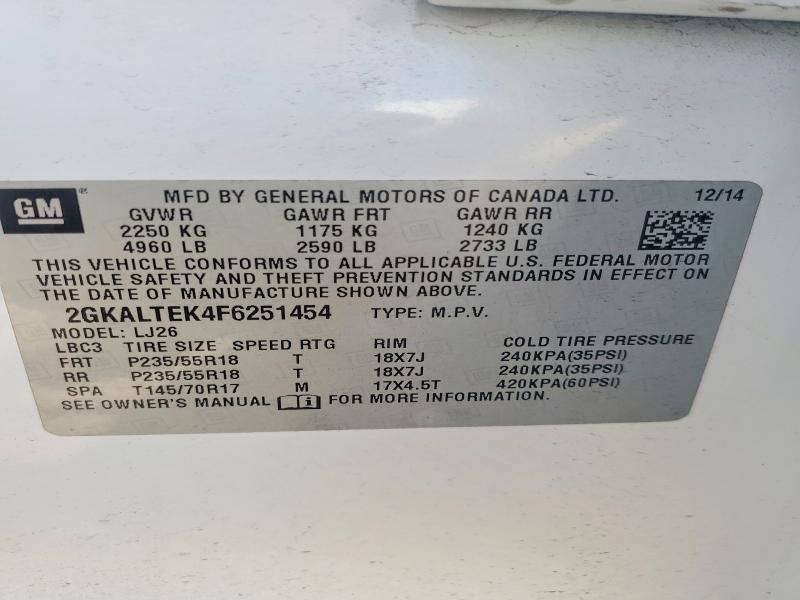 2015 GMC Terrain slt