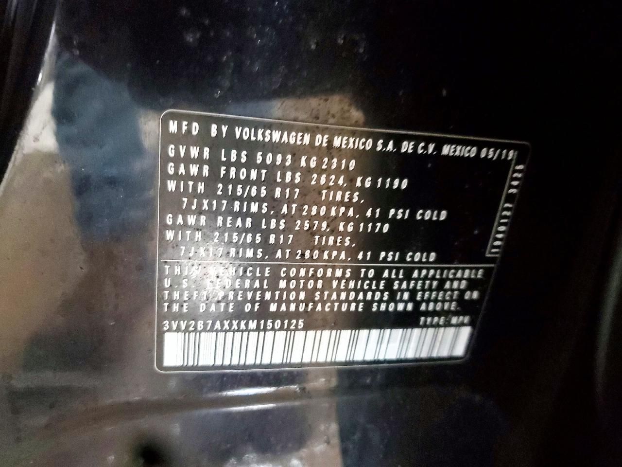 2019 Volkswagen Tiguan se