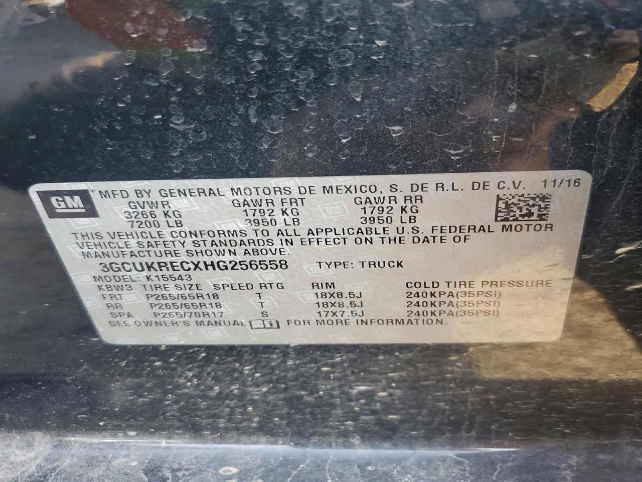 2017 Chevrolet Silverado K1500 lt