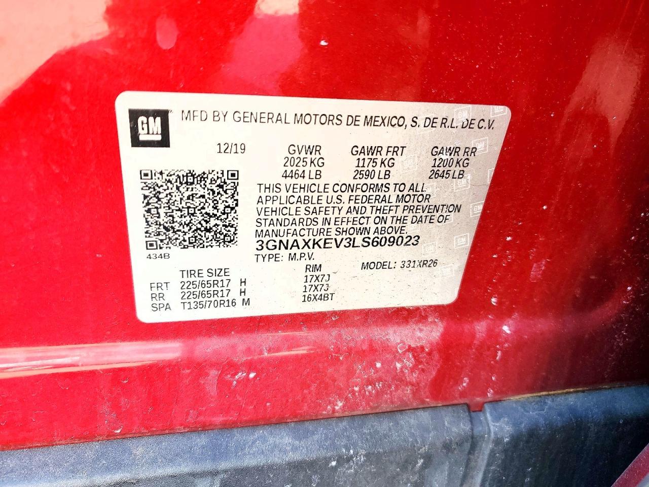 2020 Chevrolet Equinox lt