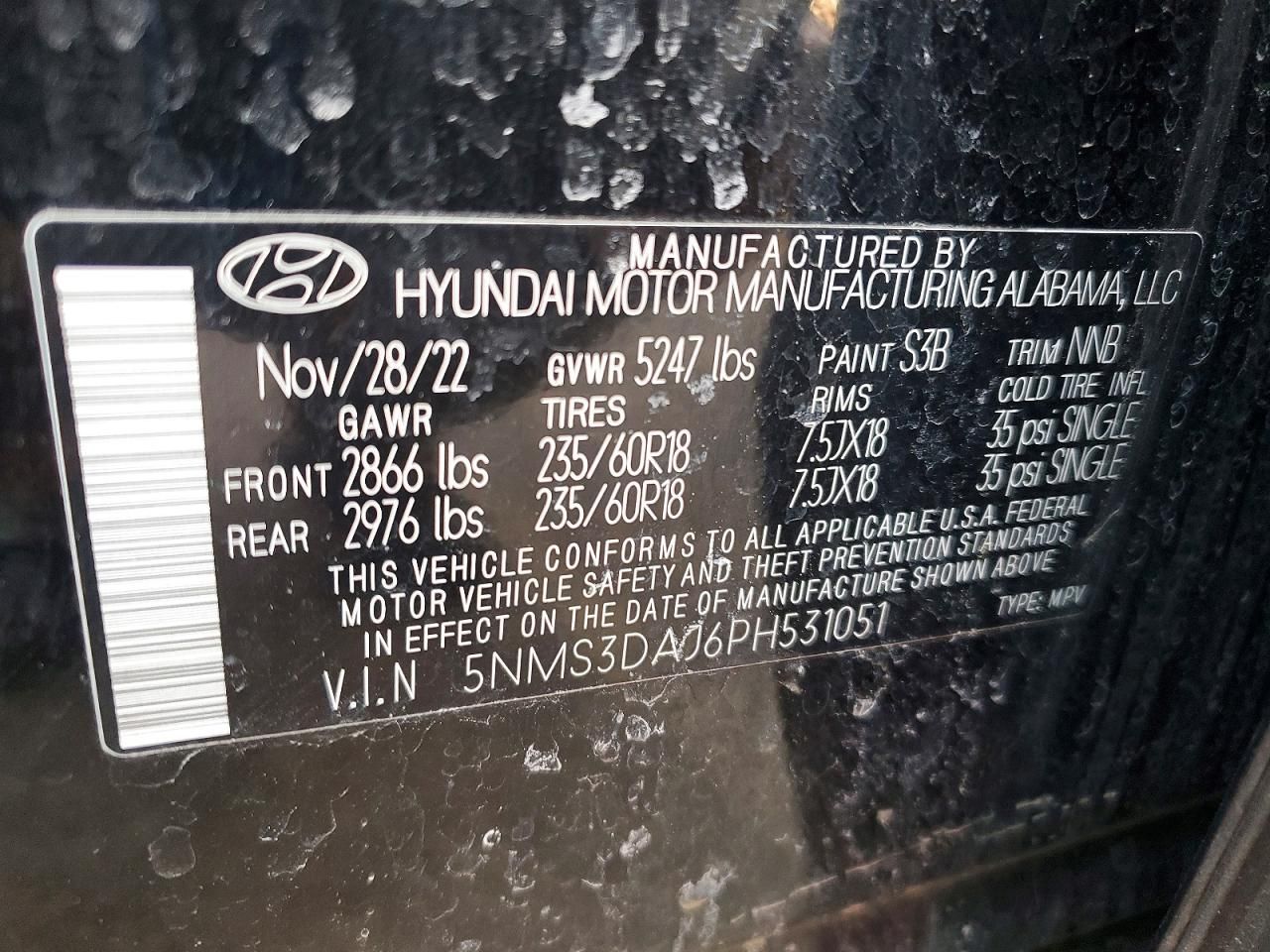 2023 Hyundai Santa fe sel Premium