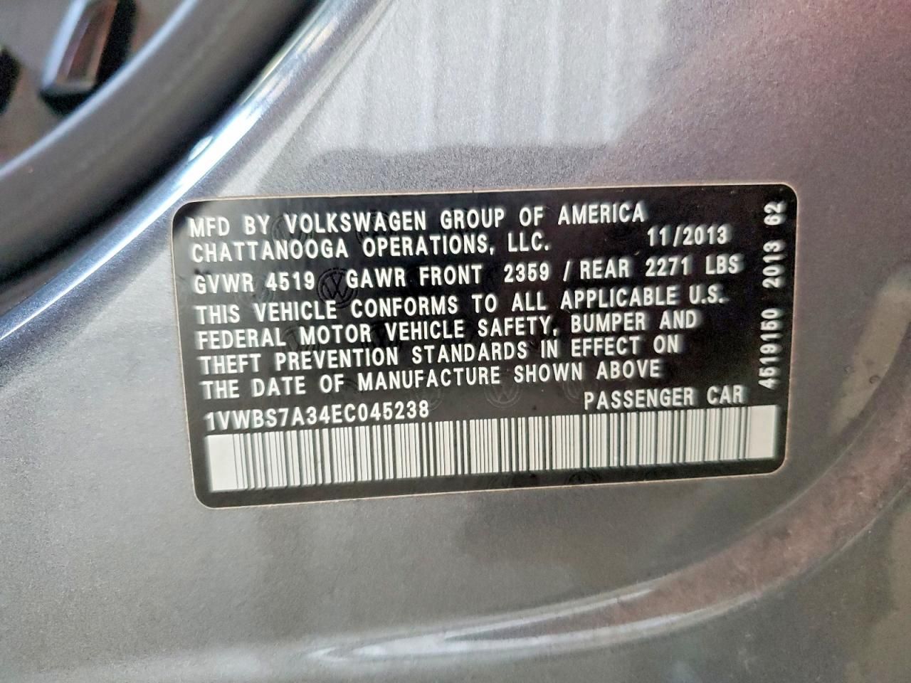 2014 Volkswagen Passat se