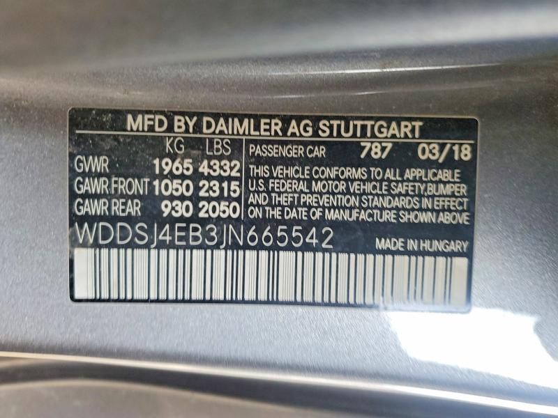 2018 Mercedes-Benz Cla 250