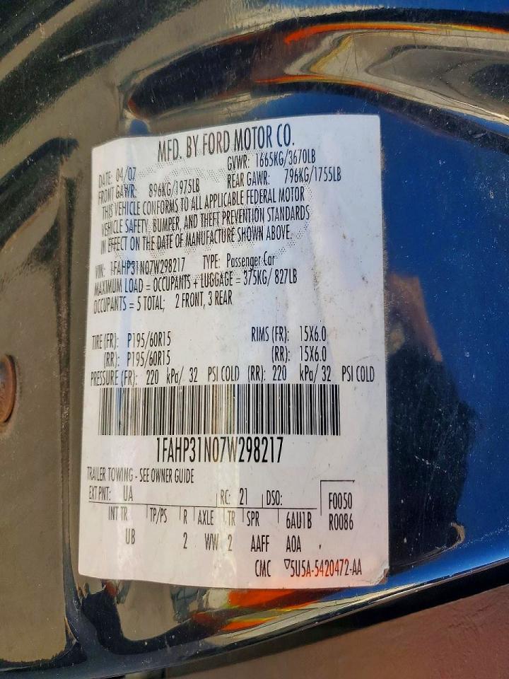 2007 Ford Focus ZX3