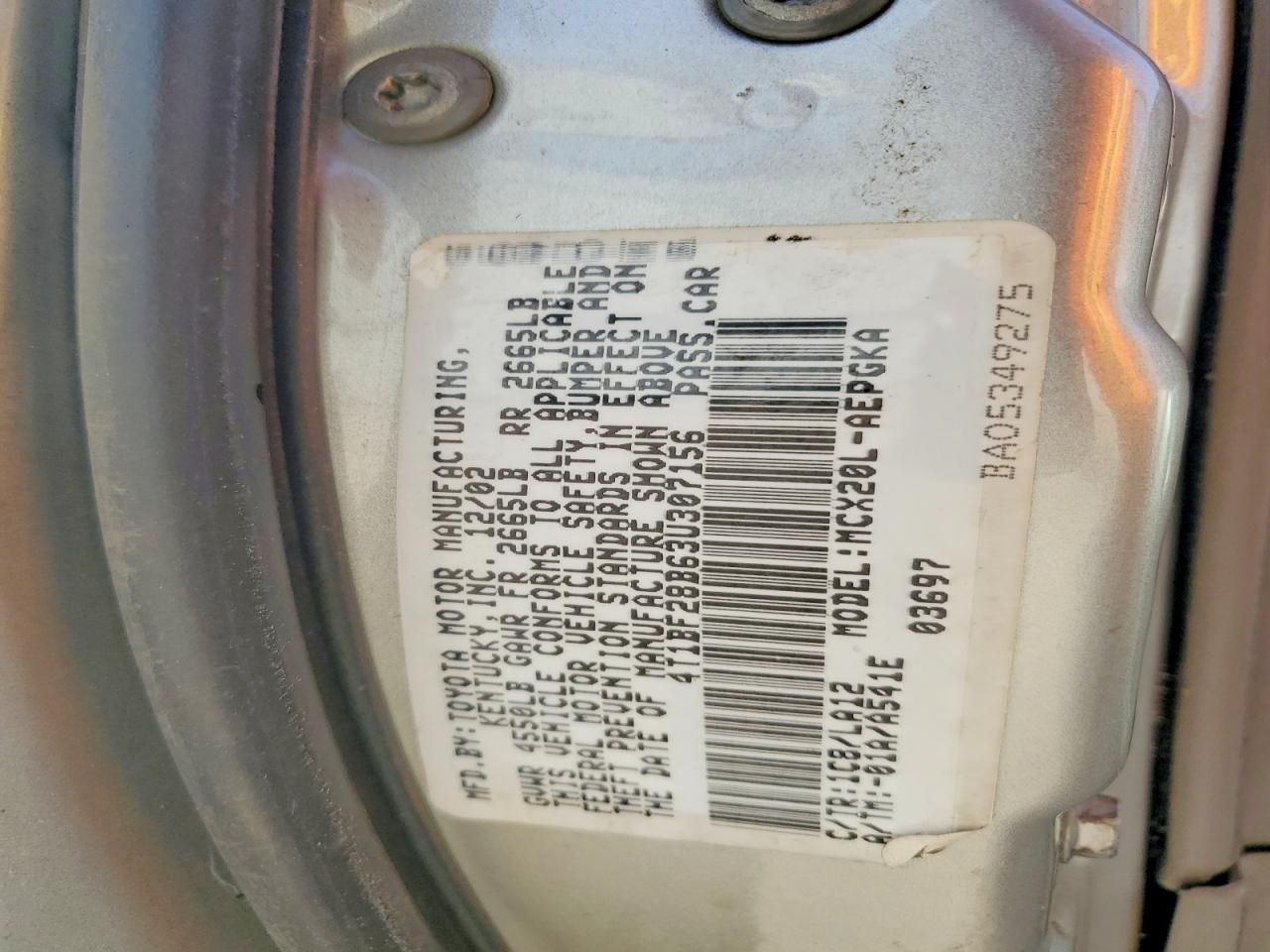 2003 Toyota Avalon xl