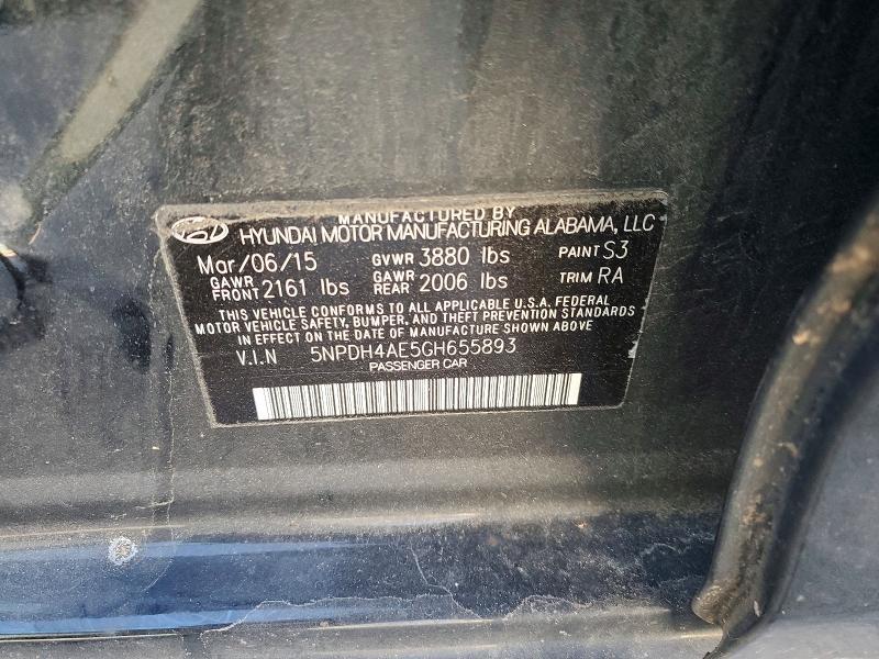 2016 Hyundai Elantra se