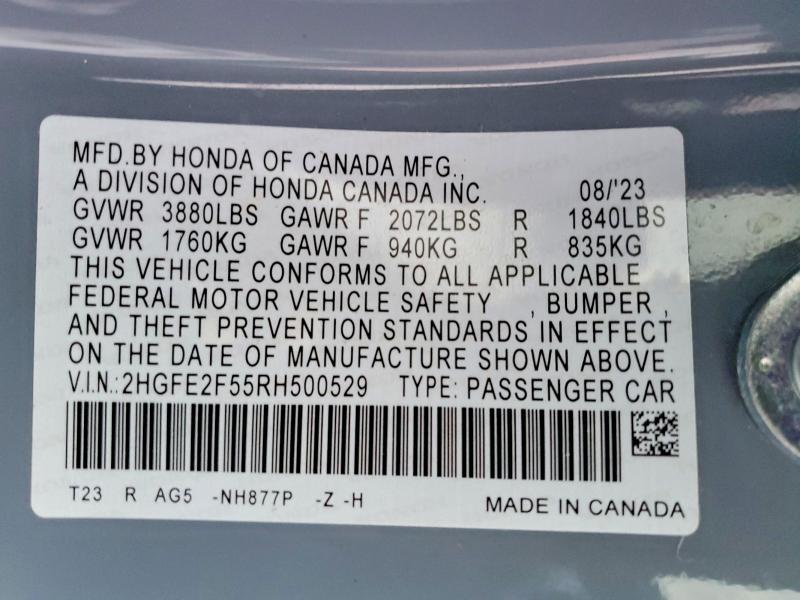 2024 Honda Civic Sport