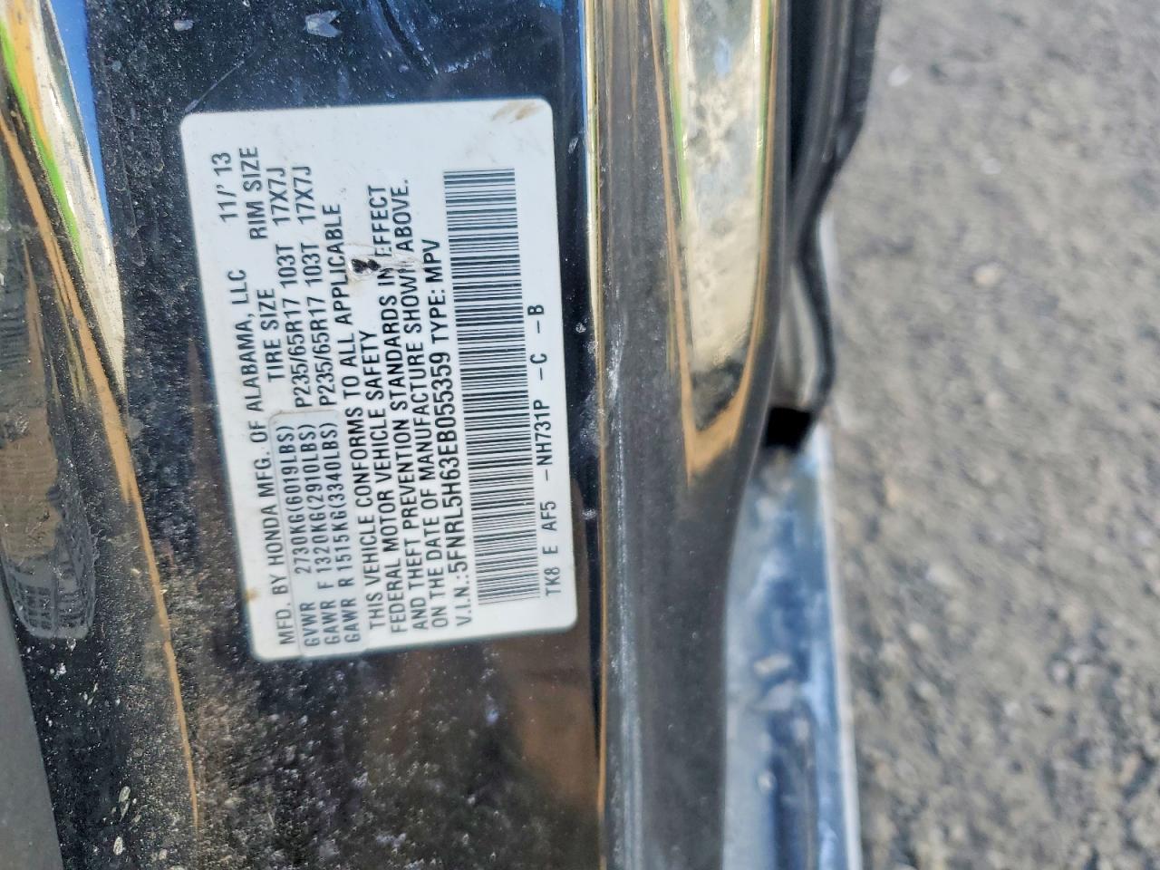 2014 Honda Odyssey exl
