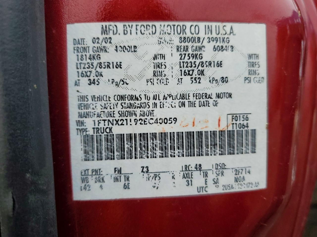 2002 Ford F250 Super Duty